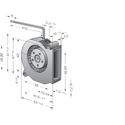 RLF 35-8 / 12 N ventilator radial