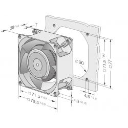 8850 A compact axial fan