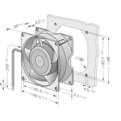 3600 Kompaktní axiální ventilátor