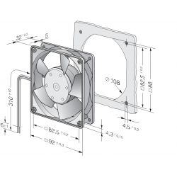 3318 Compact axial fan