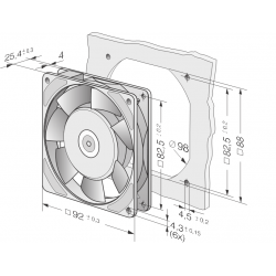 3900 M Compact axial fan