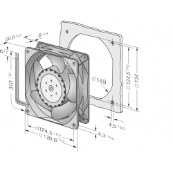 5318/2 TDHHP Compact axial fan