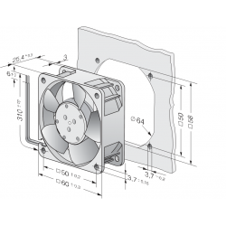 612 Ventilator axial compact NGMLE