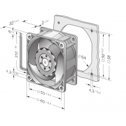 614 JH Fan compact axial