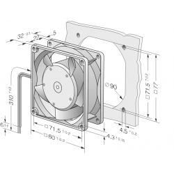 8312 HL Ventilador Axial Compacto