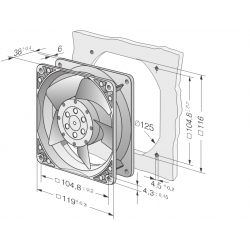 4530 n Fan compact axial