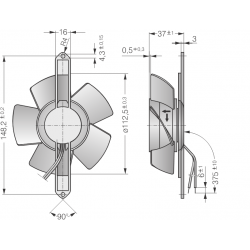 4650 Acest ventilator axial compact