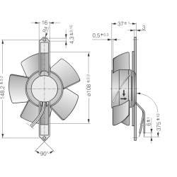 4606 tz kompaktní axiální ventilátor