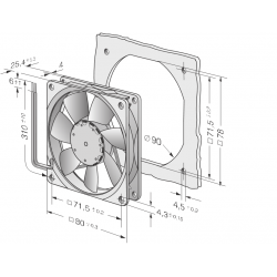 8412 Ventilator axial compact NGMI