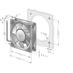 DV 5214 N Fan compacto diagonal