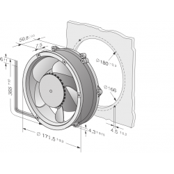 DV 6224 TD Ventilador diagonal compacto