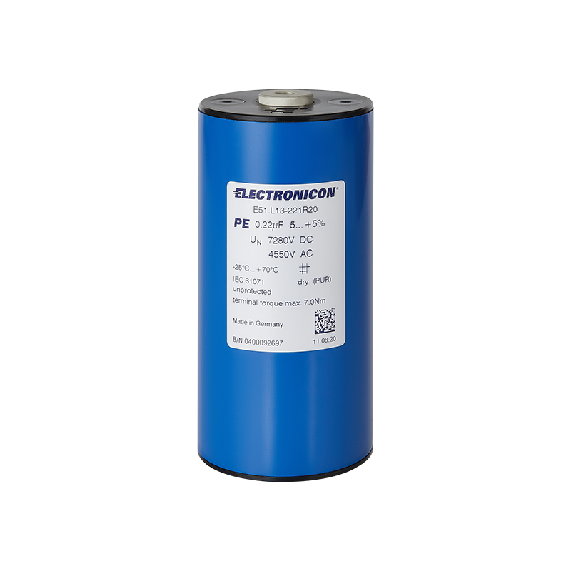 E51.S46-404R20 Axial DC capacitors with low inductance