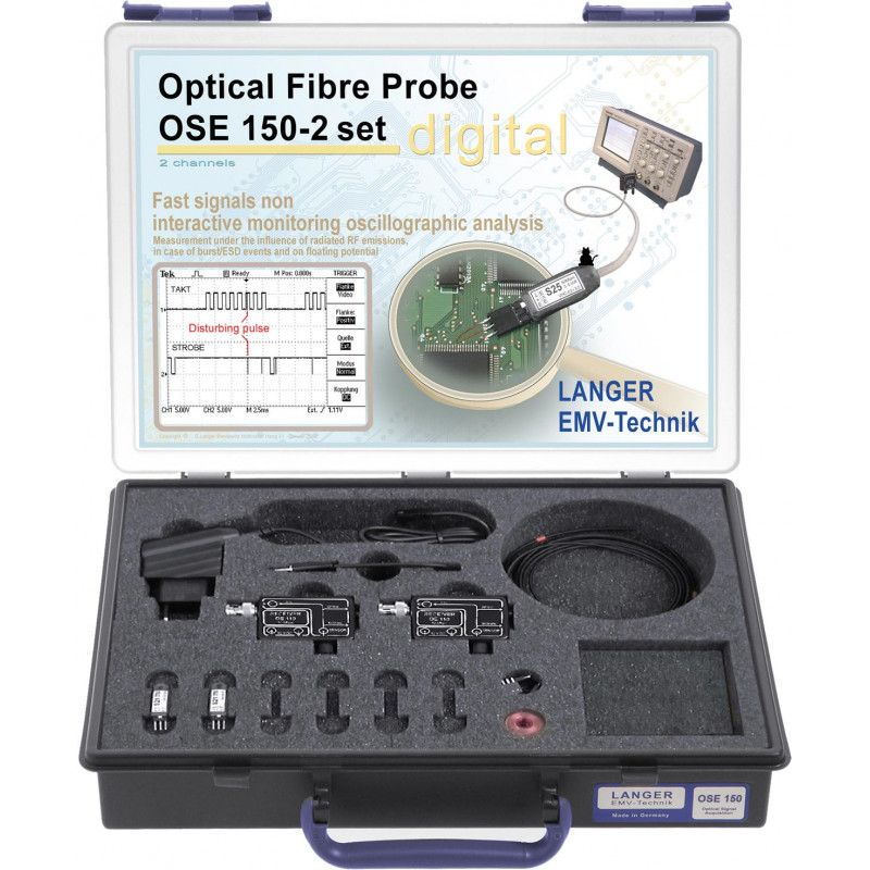 OSE 150-2 Установите 2-канальный волоконно-оптический зонд, 50 Мбит / с