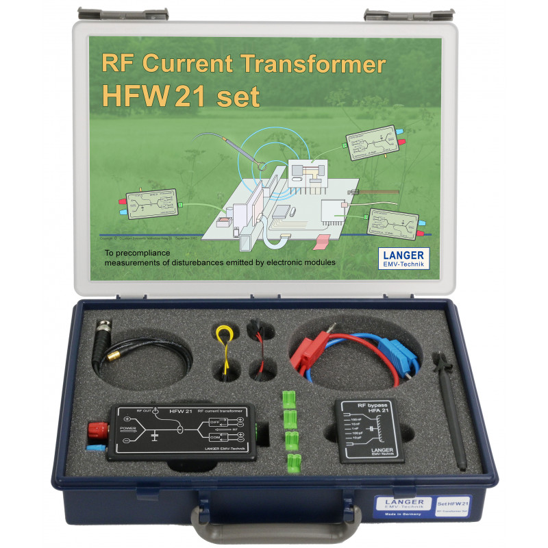 HFW 21 RF rinkinys 100 kHz elektros transformatorius iki 1 GHz