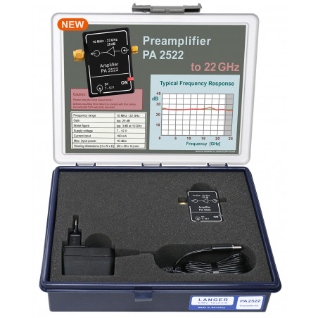 PA 2522 set of 10 MHz preamplifier to 22 GHz