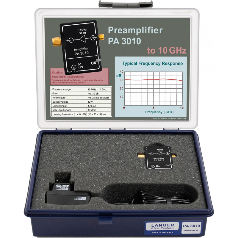 PA 3010 Набір підсилювача 10 МГц до 10 ГГц