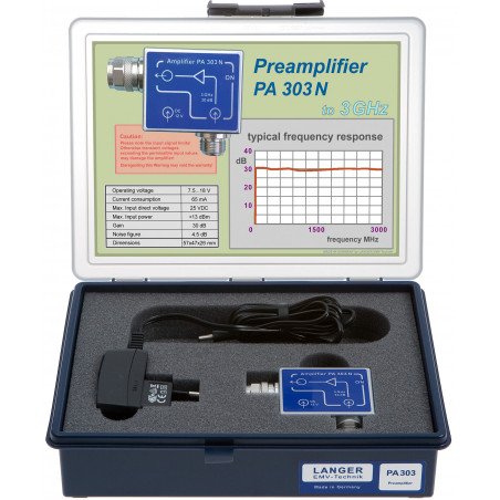 PA 303 N SET preamplifier 100 kHz up to 3 GHz