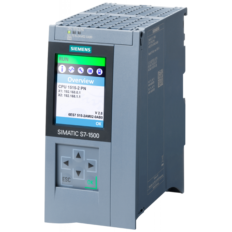 Simatic S7-1500 CPU 1515-2 PN memory 500 KB Program 3 mb Data Profinet Ethernet