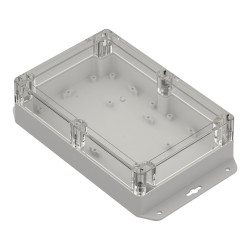 ZP210.140.60UJp TM BOÎTIER EN PLASTIQUE PC ZP210.140.60 FOND LÉGER - DESSUS TRANSPARENT AVEC