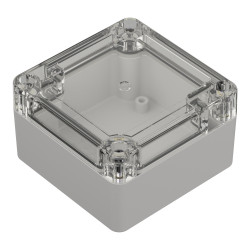 ZP75.75.45SJp TM PC HERMETIC HOUSING ZP75.75.45 LIGHT BOTTOM - CLEAR TOP WITH CAST GASKET AND PC