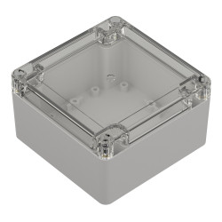 ZP105.105.60SJp TM ABS-PC HERMETIC HOUSING ZP105.105.60 LIGHT BOTTOM - CLEAR TOP WITH CAST GASKET