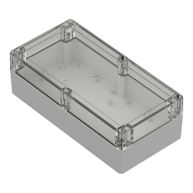 ZP240.120.75SJp TM ABS-PC HERMETIC HOUSING ZP240.120.75 LIGHT BOTTOM - CLEAR TOP WITH CAST GASKET