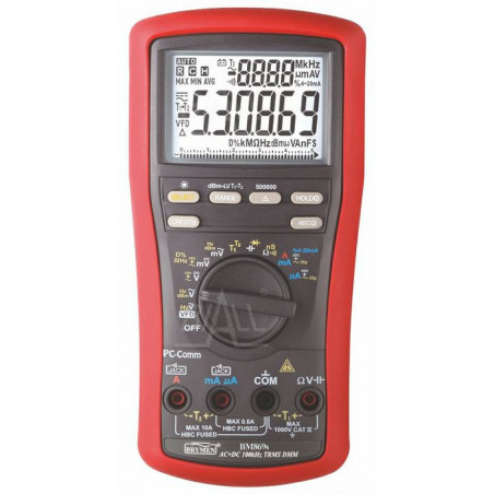 BM869S Multimeter TRMS VFD% 4 ~ 20MA, DBM, T1 / 2, USB