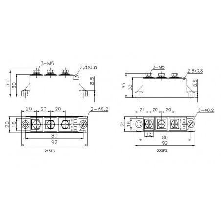 MTC26-12-223F3 Modul de tiristor.