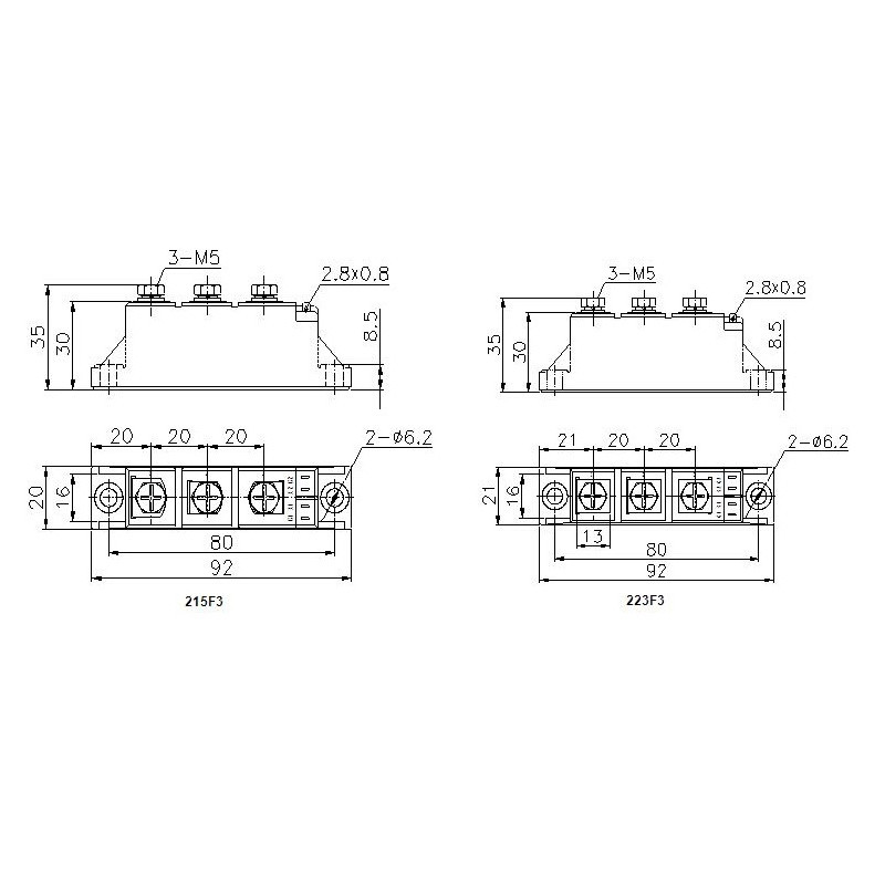 MTC70-12-223F3B Thyristor Module