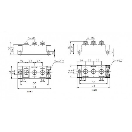 MDC135-18-216F3 Diode Module