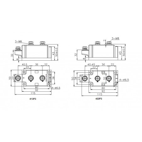 MDC250-12-413F3 Diode Module