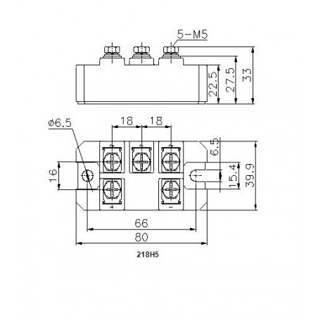 MDS100-12-218H5 Bridge Выпрямитель