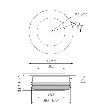 H65KPR-14-65 Tyrystor PCT