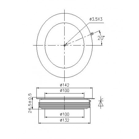 Y100KG-48-20 Tyrystor rapid