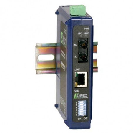 Industrial media converters ETHERNET - fiber - DIN bus - EIR102 series