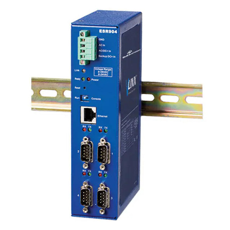 Multiport server of serial RS232/RS422/R485 ports - ETHERNET-DIN bus-ESR901/ESR902/ESR904