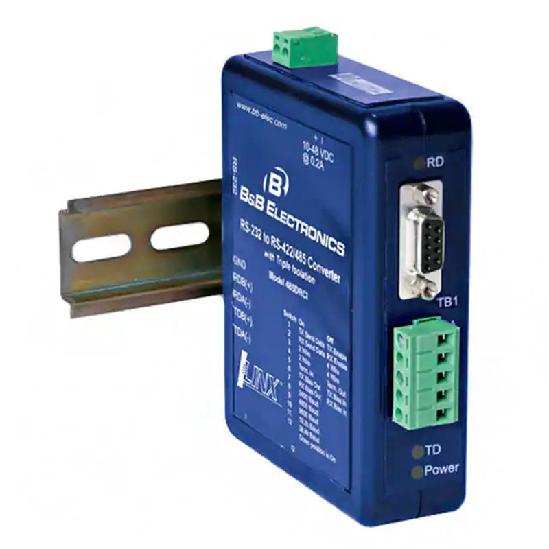 RS232-RS422/RS485 converter - execution with reinforcement - DIN bus - DIN-485DRCI