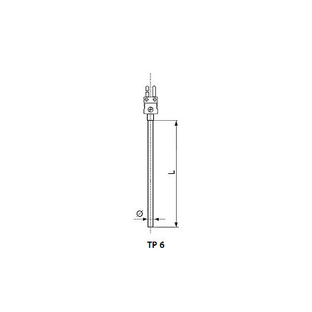 Senzor de temperatura al mantalei termoelectrice cu dop. tip: tp 6