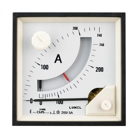 Amperometers with an IMAX indicator and a two-acting ammeter