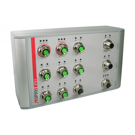 SWITCH SWITCH RS with M12 connector dedicated to railways