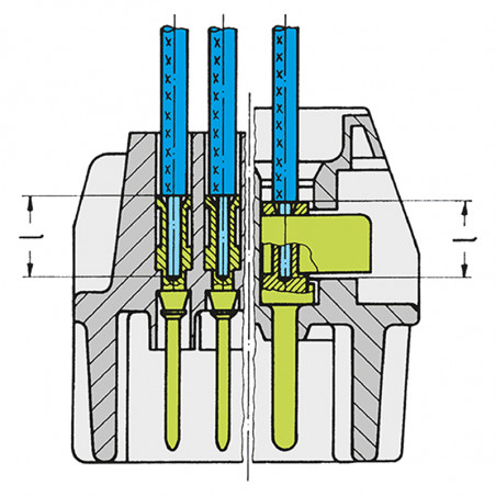 Clamping elements for cartridges